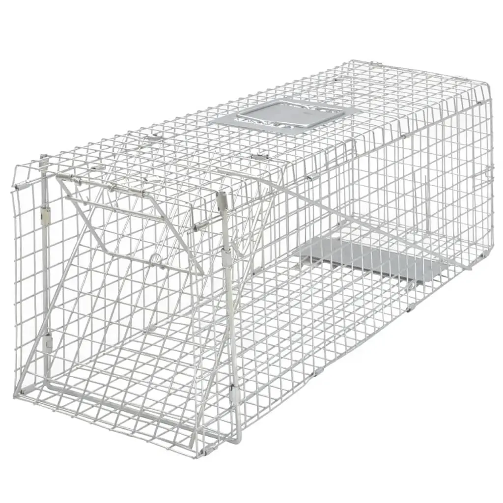 Live Trap Animal Cage 80cm Humane Safe Catch Release Unwanted Pest Control