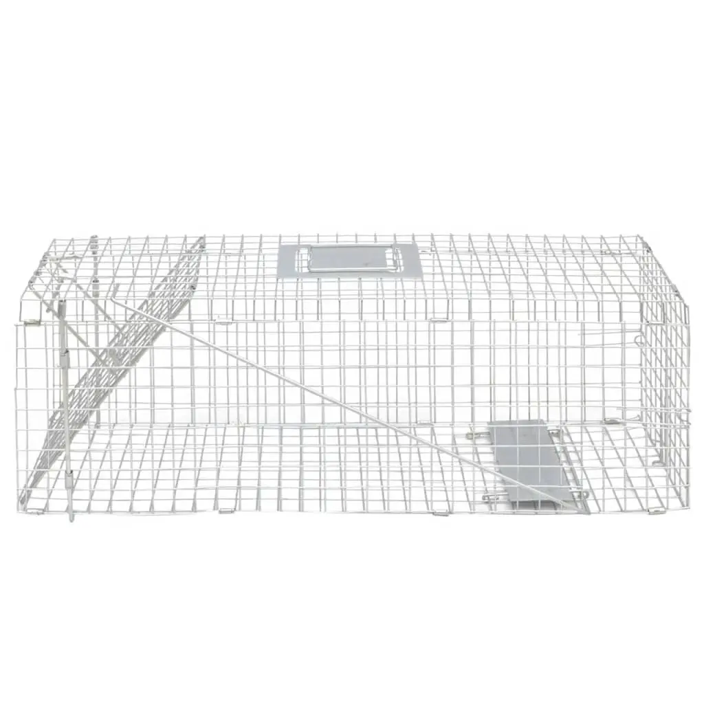 Live Trap Animal Cage 80cm Humane Safe Catch Release Unwanted Pest Control