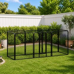 Dog Playpen 8 Panels Steel Enclosure 80x100cm Outdoor Indoor Exercise Run