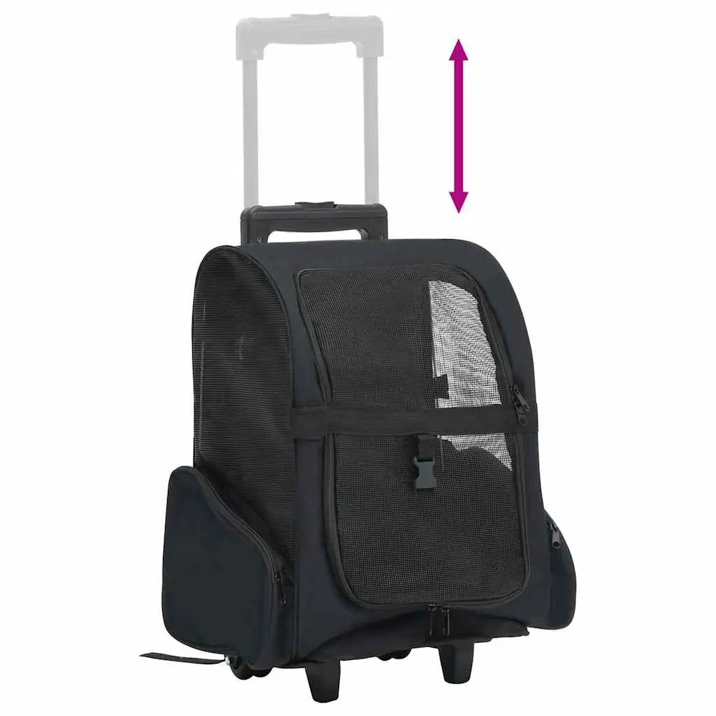 Foldable Pet Trolley Lightweight Ventilated Carrier Backpack Handbag Small Dogs