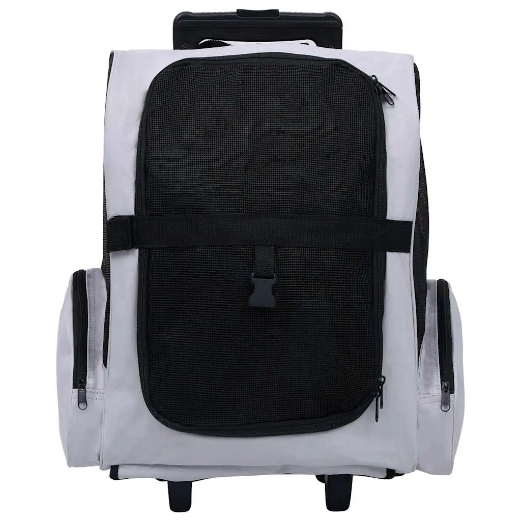 Foldable Pet Trolley Multipurpose Carrier Backpack Handbag Small Dogs Cats Grey