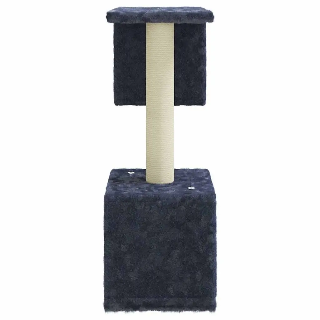 Cat Tree Scratching Post Multi-Level Dark Grey Climbing Perch House Furniture for Cats
