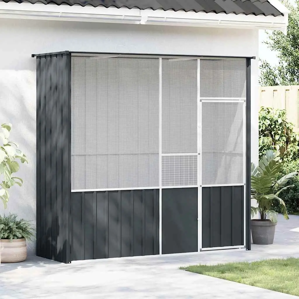 Bird Cage Large Anthracite Galvanised Steel Outdoor Indoor Enclosure