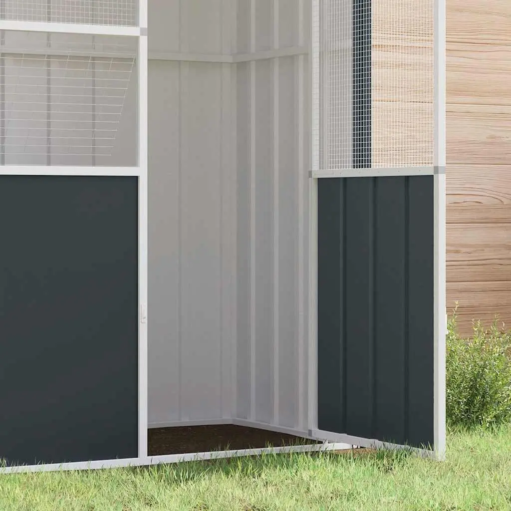 Bird Cage Large Anthracite Galvanised Steel Outdoor Indoor Enclosure
