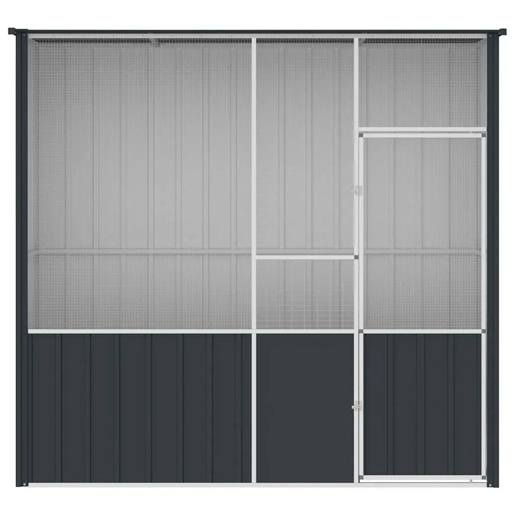 Bird Cage Large Anthracite Galvanised Steel Outdoor Indoor Enclosure