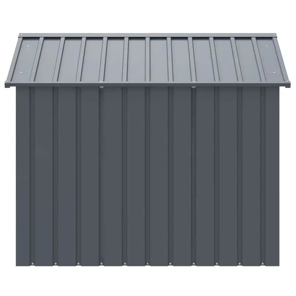Dog House with Roof Galvanised Steel Outdoor Anthracite