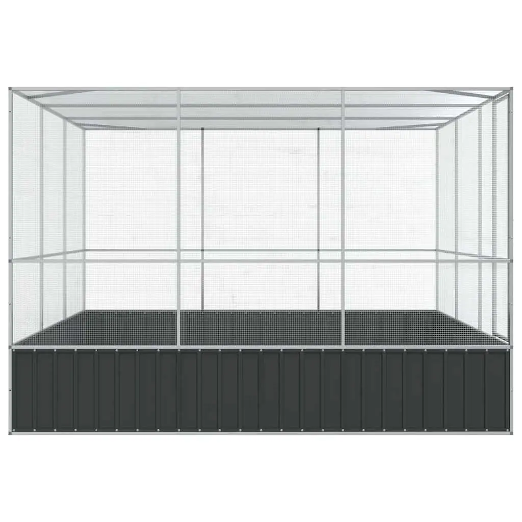 Bird Cage Large Aviary Steel Mesh 311x307x212cm Outdoor Galvanised Enclosure