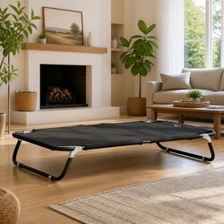Dog Bed Foldable Elevated Cot Indoor Outdoor Pet Sleeping Couch Anthracite