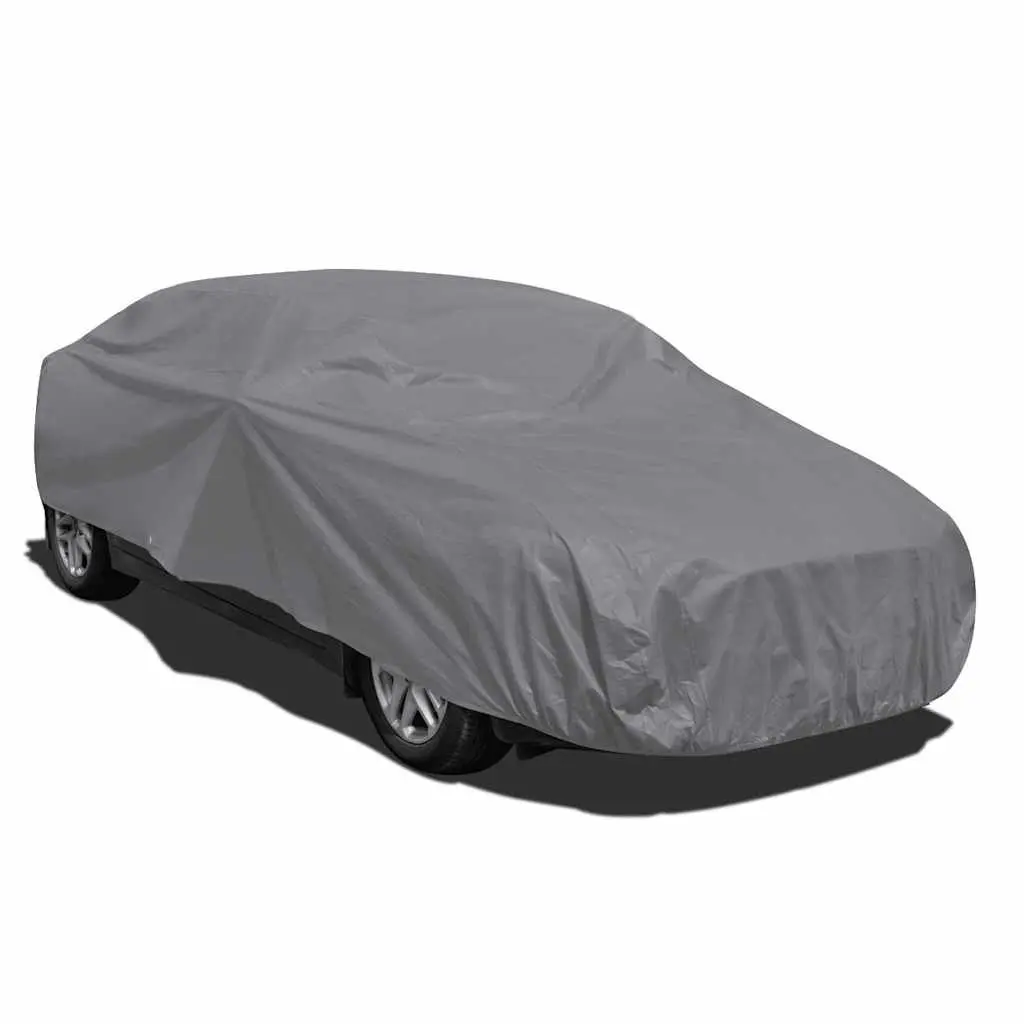 Car Cover Protective Dust Shield XL Size Grey Nonwoven Fabric