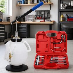 Manual Automatic Transmission Fluid Filler 7.5L Dispenser Kit with 13 Adapters