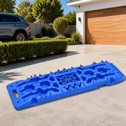 Traction Boards 2 pcs Blue Recovery Tracks Off-Road Emergency Vehicle Wheel Grip