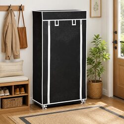 Fabric Shoe Cabinet 5-Tier Shoe Organiser Storage Rack with Removable Cover