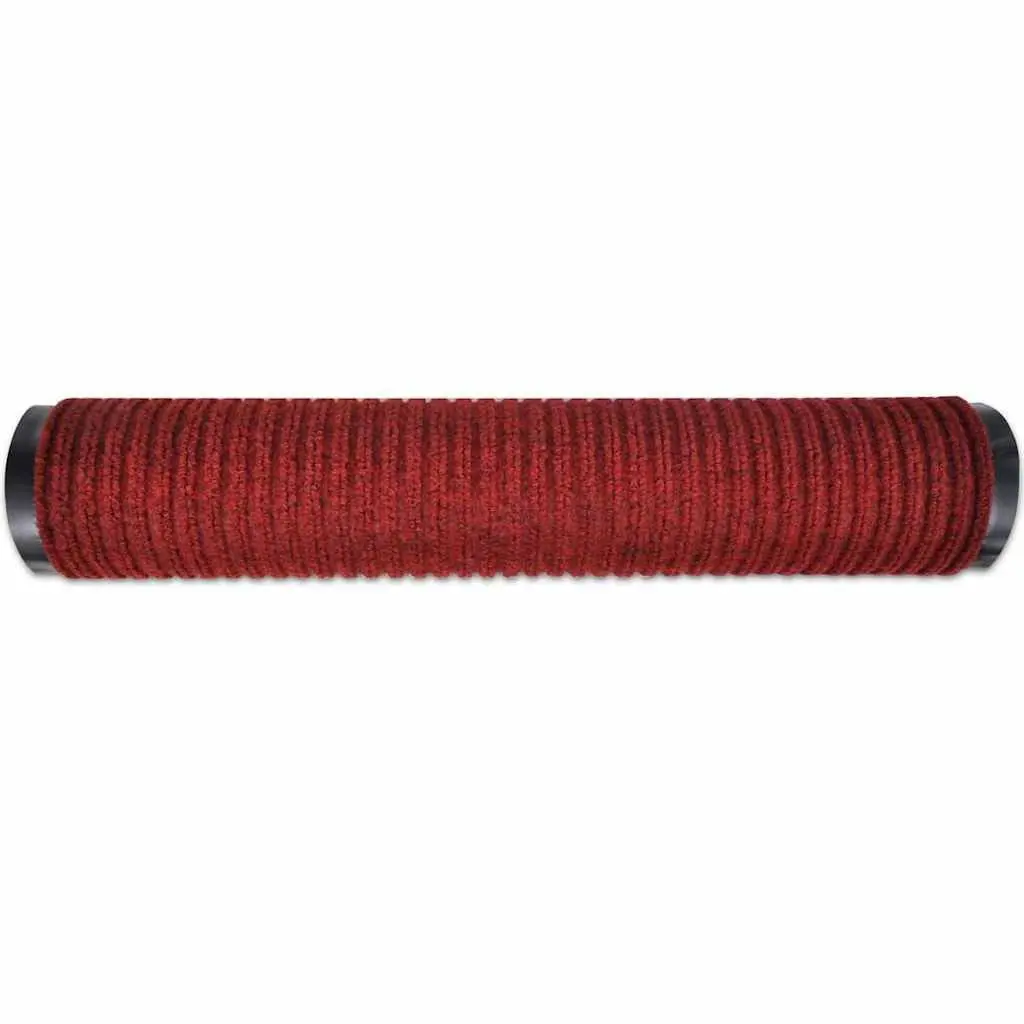 Door Mat Non-Slip Backing 90 x 120 cm Red PVC Home Office Entrance
