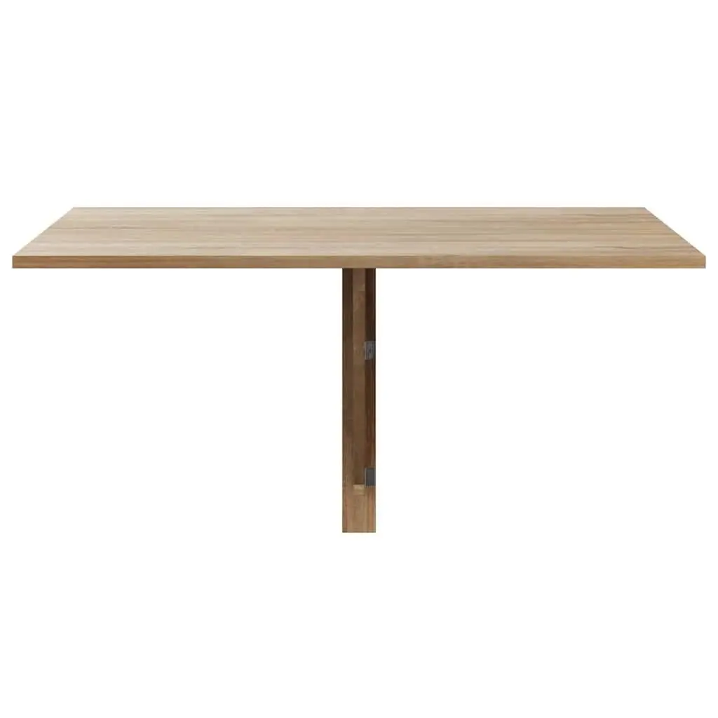 Folding Wall Table Brown 100x60 cm Space Saving Kitchen Desk Mounted Foldable
