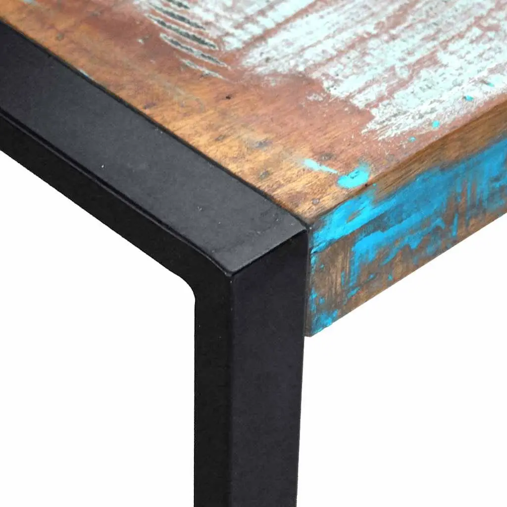 Nesting Tables Solid Reclaimed Wood Stackable Vintage Multicolour