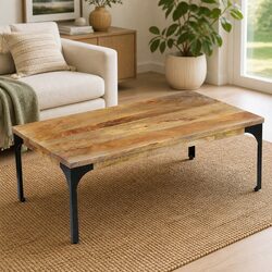 Wooden Coffee Table Brown 100x60x35 cm Living Room Accent Side End Couch Table