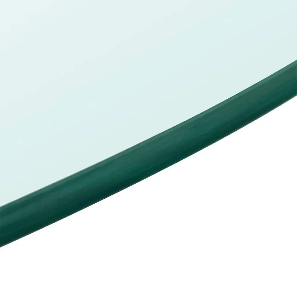 Round Tempered Glass Table Top 300mm Transparent