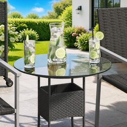 Round Tempered Glass Table Top 500mm Diameter Transparent Protective Tabletop