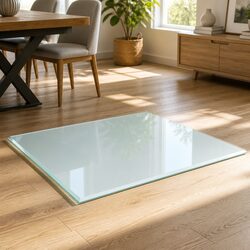 Tempered Glass Table Top Square 800x800 mm Transparent Dining Coffee Garden
