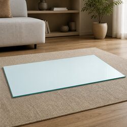 Tempered Glass Rectangular Table Top 1200x650mm Dining Coffee Garden Protection