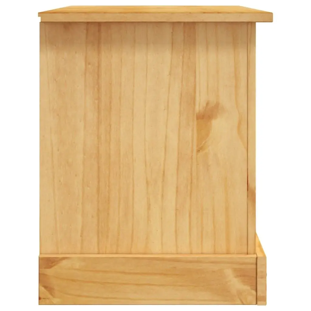 TV Stand Rustic Mexican Pine Corona Range Entertainment Unit 91x43x56cm Brown
