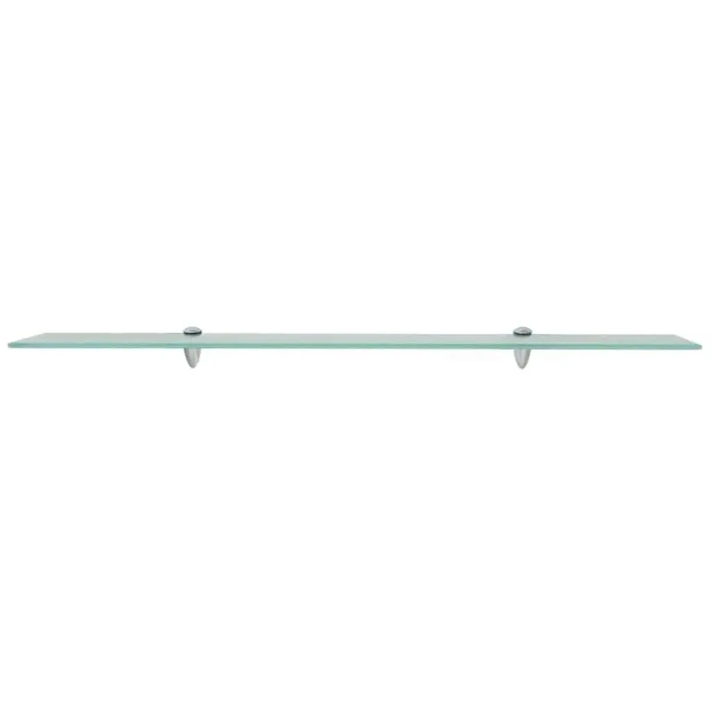 Floating Wall Shelf Tempered Glass 100x10 cm Transparent Modern Display