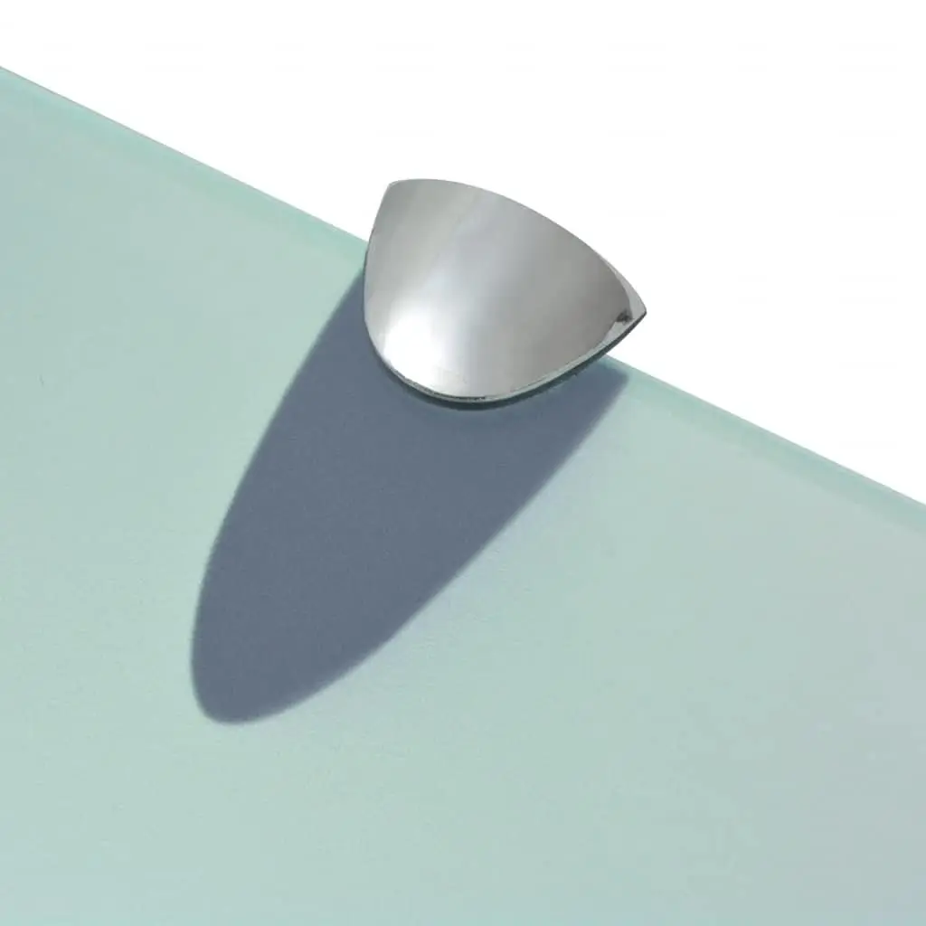 Floating Wall Shelf Tempered Safety Glass 30x20 cm Transparent Modern Display Bracket