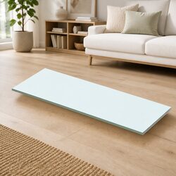 Glass Shelf Panel Clear Wall Mount Display Shelving Transparent 50x12cm
