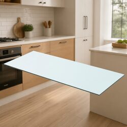 Glass Wall Shelf Panel Display Ledge 70x30cm Transparent Floating Storage