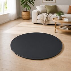 Tempered Glass Round Table Top 700mm Dining Coffee Garden Black Replacement