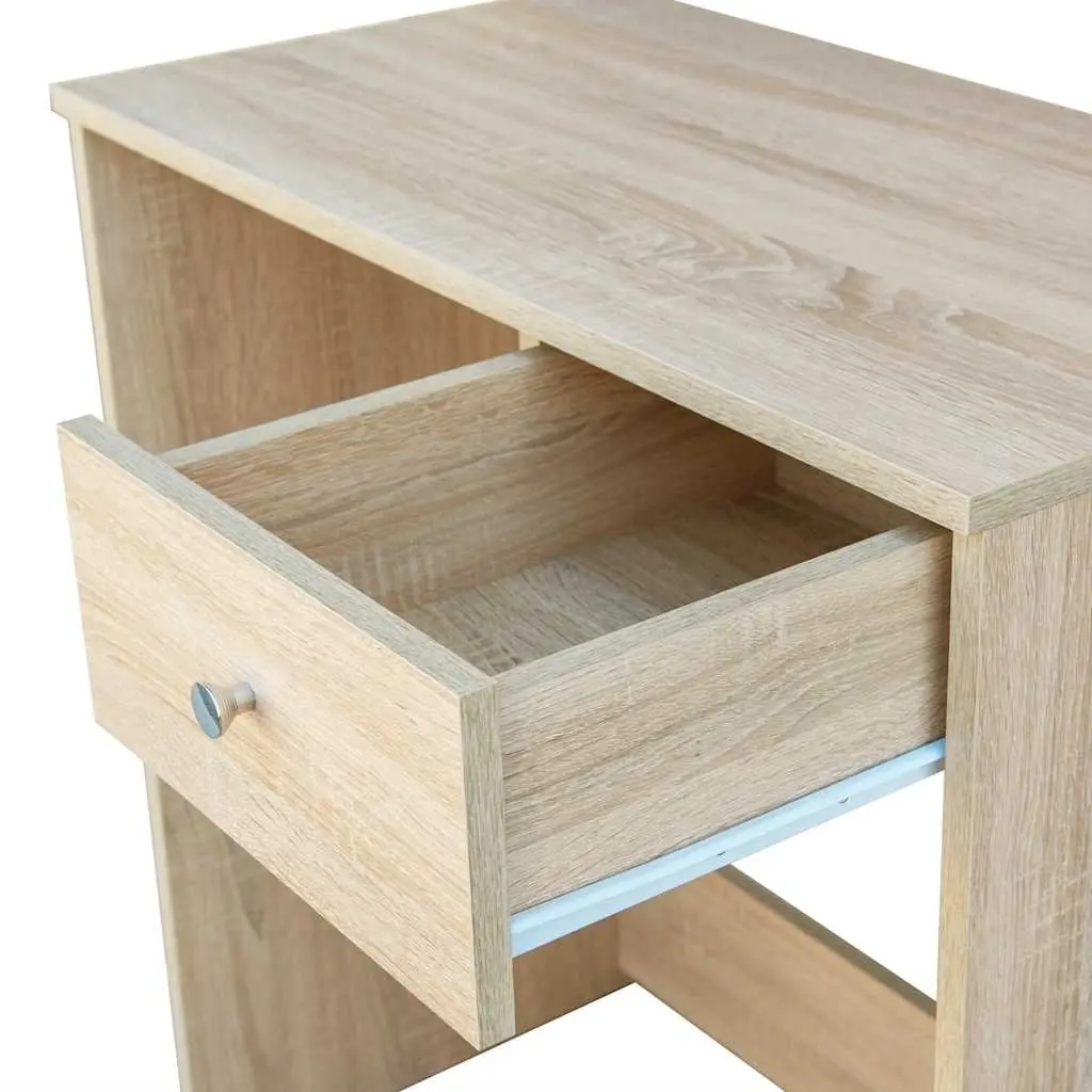 Dressing Table Engineered Wood Storage Drawer Shelving Brown 75 x 40 x 141 cm