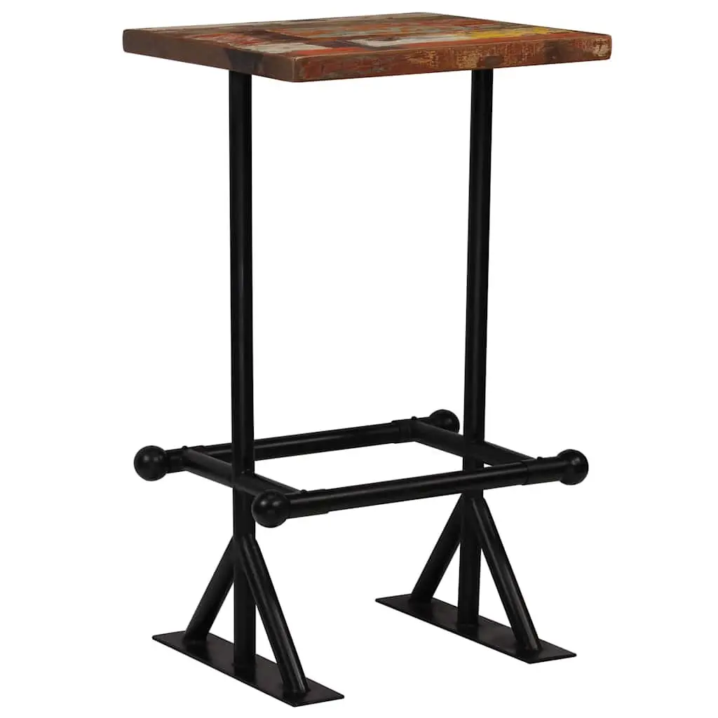 Bar Set Industrial Retro 3 Piece Reclaimed Wood Table and Chairs