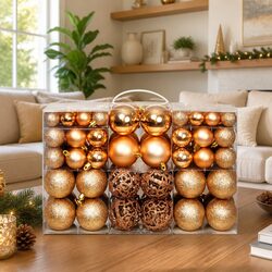 Christmas Ball Ornament Set 100 Piece 3cm 4cm 6cm Shatterproof Tree Decorations