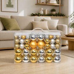 Christmas Balls Ornaments 100 Pieces Shatterproof Tree Baubles Decorations