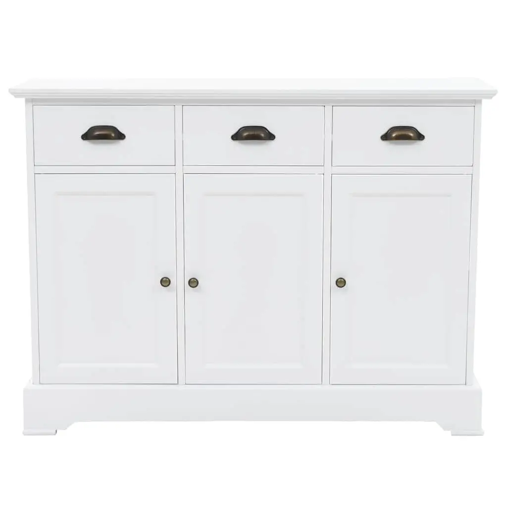 Sideboard White 3 Door Storage Cabinet Living Room Buffet Furniture