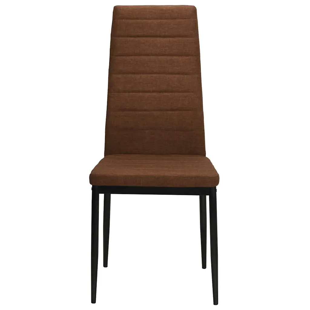 Dining Chairs Padded Ergonomic Brown Set of 2