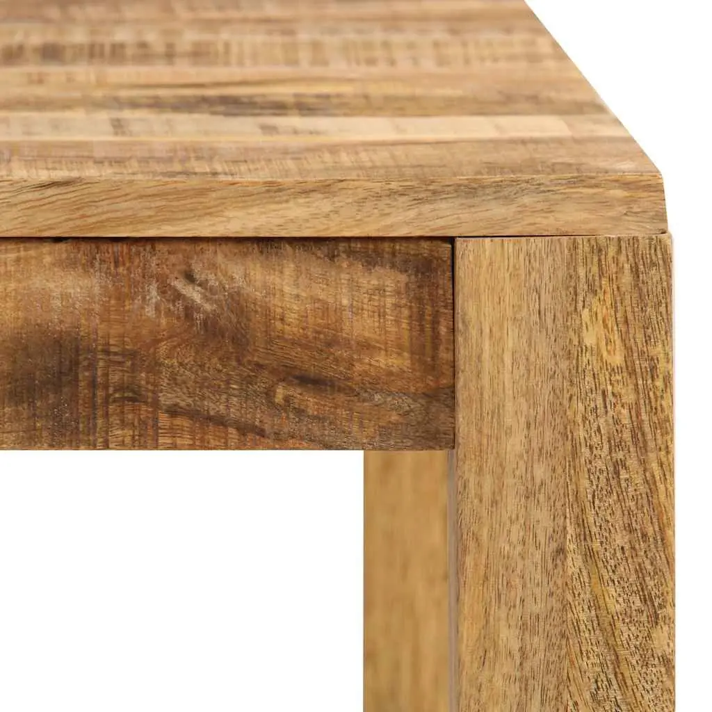Solid Mango Wood Dining Table Brown Farmhouse Style 82 x 80 x 76 cm