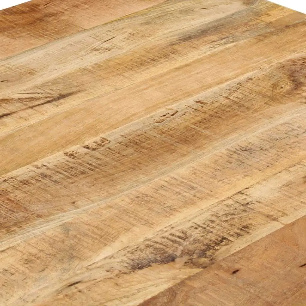 Solid Mango Wood Dining Table Brown Farmhouse Style 82 x 80 x 76 cm
