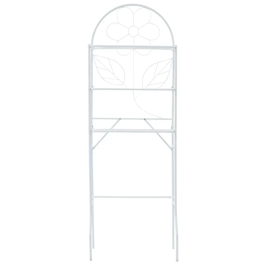 Toilet Rack White Steel Bathroom Storage Organizer Towel Holder Over Tank Stand