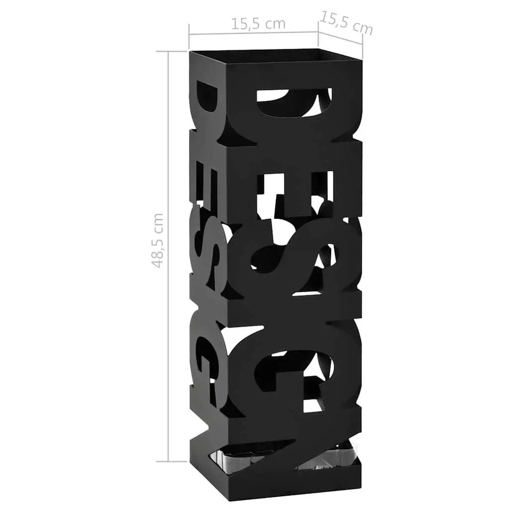 Umbrella Stand Modern Steel Design Black Holder Walking Sticks Trekking Poles