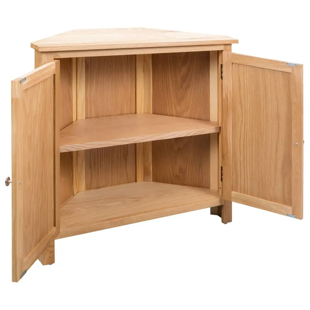 Corner Cabinet Wooden Storage Organiser 80x33.5x78 cm Brown
