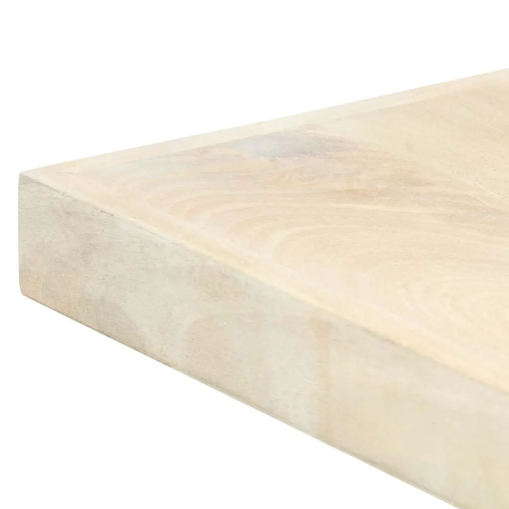 Dining Table Solid Mango Wood Modern Style 200x100x75 cm White