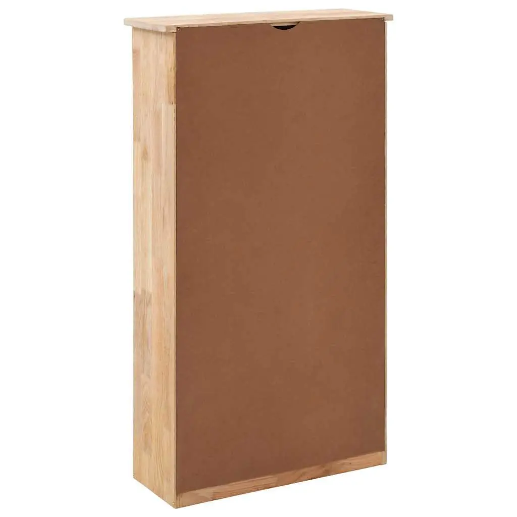 Shoe Storage Cabinet 55x20x104 cm Brown Solid Wood Lattice Design Organiser