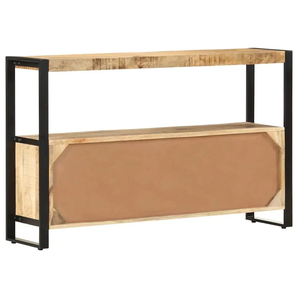 Side Cabinet Solid Mango Wood 120x30x75 cm Brown Storage Furniture