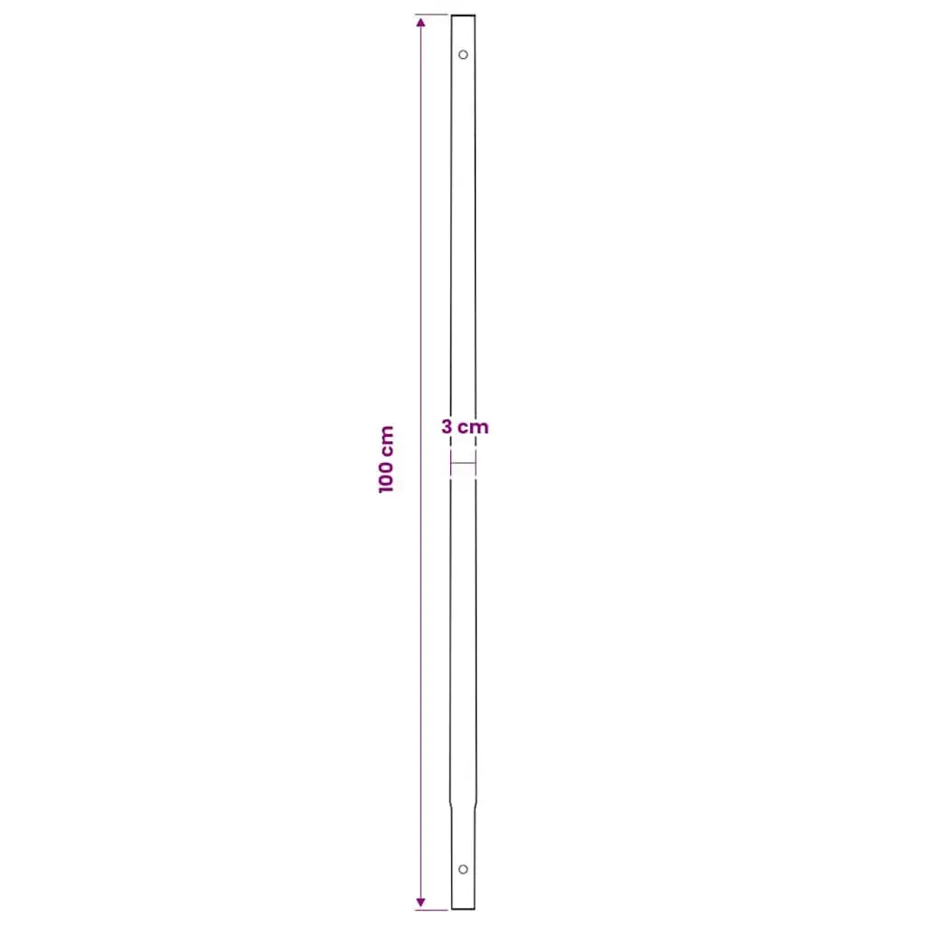 Ground Drill 100mm Steel Auger with Handle and 8 Extension Tubes for Soil Digging and Planting
