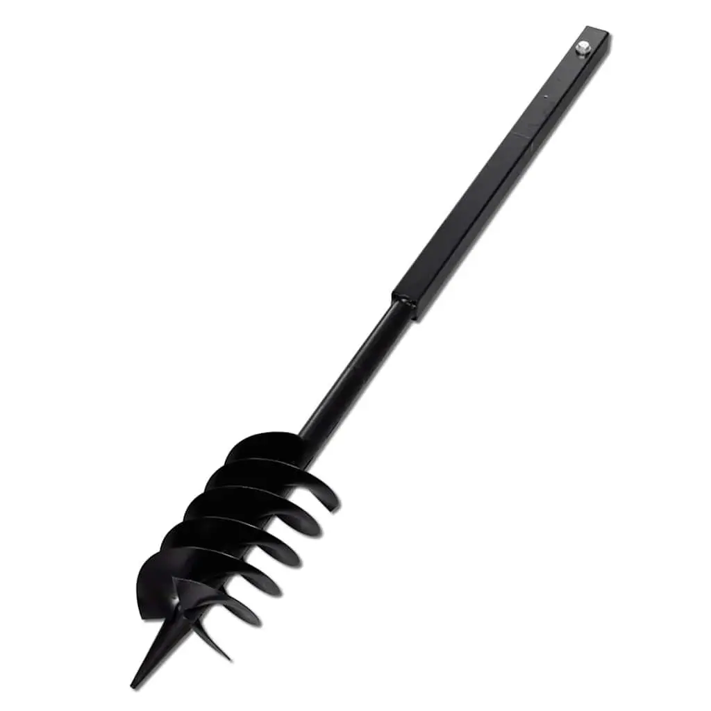 Ground Drill Auger 120mm Steel with Handle Extension Tubes 13m for Soil Aeration and Planting