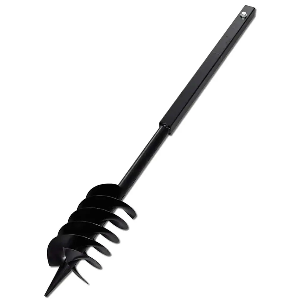 Ground Drill Auger 150mm Steel Soil Digging Tool with Handle Extension Tubes 9m