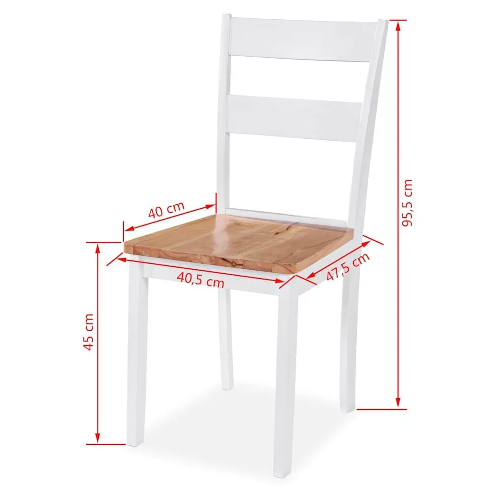 Dining Set 3 Pieces Drop-Leaf Table Chairs White Kitchen Furniture Compact
