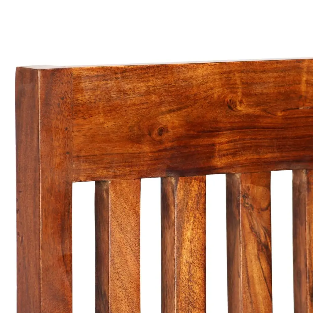 Dining Chairs Modern Solid Wood 4 Piece Brown Handmade