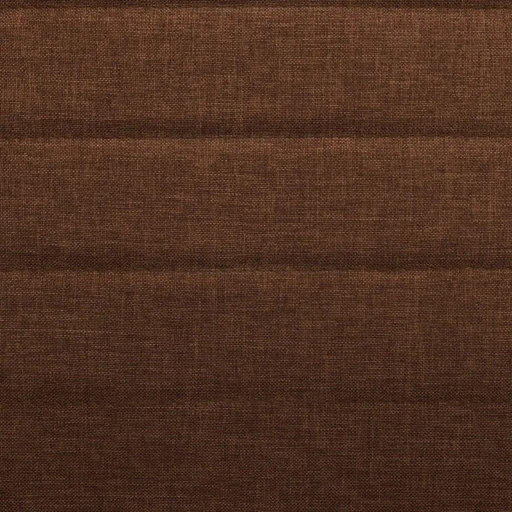 Dining Chairs Set 6 Piece Padded Backrest Brown Fabric